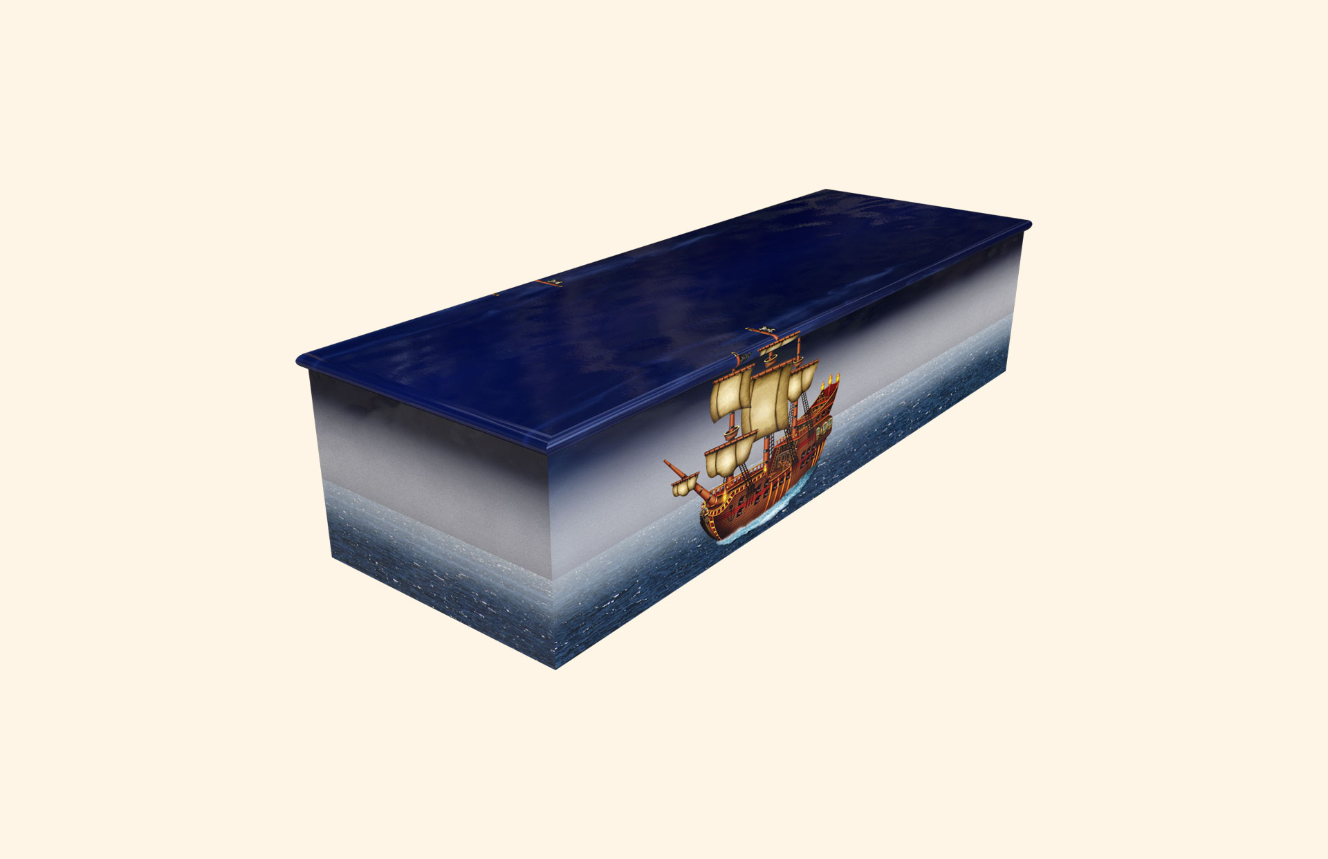 Pirate Ship child casket